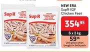 New Era Sup R IQF Chicken Feet-6 x 2Kg
