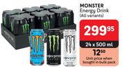 Monster Energy Drink (All Variants)-24 x 500ml