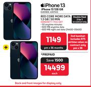 2 x Apple iPhone 13 128GB-On 1.2GB Red Core More Data