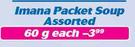 Imana Packet Soup Assorted-60g Each