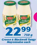 Crosse & Blackwell Tangy Mayonnaise-750g Each