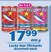 Lucky Star Pilchards Assorted-400g Each