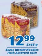 Eezee Instant Noodles Pack Assorted-5 x 65g Each