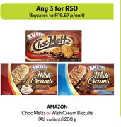 Amazon Choc Meltz Or Wish Cream Biscuits (All Variants)-For Any 3 x 200g