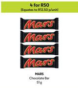 Mars Chocolate Bars-For 4 x 51g