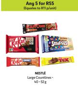 Nestle Large Countlines-For Any 5 x 40g-52g