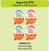 Kinder Joy Chocolate Bags (All Variants)-For Any 4 x 21g