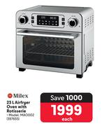 Milex 23L Air Fryer Oven With Rotisserie MAO002