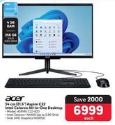 Acer 54cm (21.5") Aspire C22 Intel Celeron All In One Desktop ASPIRE C22-820