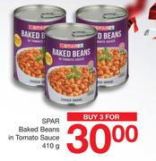 Spar Baked Beans In Tomato Sauce-For 3 x 410g