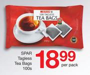 Spar Tagless Tea Bags-100's Per Pack