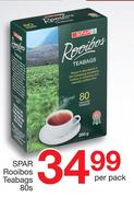 Spar Rooibos Teabags-80's Per Pack