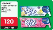 Sta-Soft Fabric Softener Refill (All Variants)-For Any 4 x 500ml