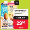 Almond Breeze Alternative Milk (All Variants)-1L Each