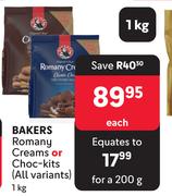 Bakers Romany Creams Or Choc Kits (All Variants)-1Kg