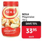 Nola Mayonnaise-750g Each