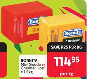 Bonnita Mini Gouda Or Cheddar Loaf-1.2Kg Per Kg