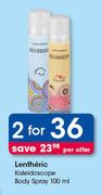 Lentheric Kaleidoscope Body Spray-2x100ml Per Offer