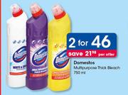 Domestos Multipurpose Thick Bleach-2x750ml Per Offer