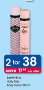 Lentheric Hoity Toity Body Spray-2x90ml Per Offer