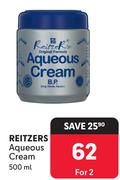 Reitzers Aqueous Cream-For 2 x 500ml