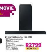 Samsung 2.1 Channel Soundbar HW-A450