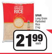 Spar Long Grain Parboiled Rice-2Kg Each