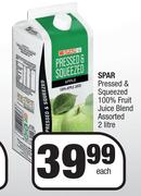 Spar Pressed & Squeezed 100% Fruit Juice Blend Assorted-2L Each
