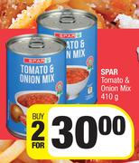 Spar Tomato & Onion Mix-For 2 x 410g