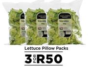 Lettuce Pillow Packs- For 3