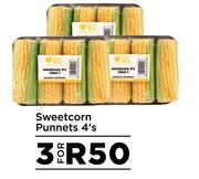 Sweetcorn Punnet 4's- For 3