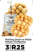 Pickling Onion Or Potjie Potato Thriftpacks-For 3