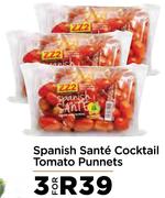 Spanish Sante Cocktail Tomato Punnets-For 3