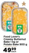 Food Lover's Creamy Butternut Bake 1 Kg Or Potato Bake 900 g-Each
