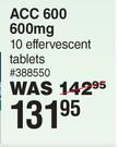 ACC 600 600mg-10 Effervescent Tablets