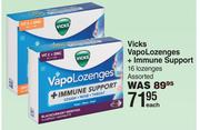 Vicks Vapolozenges + Immune Support Assorted-16 Lozenges Each