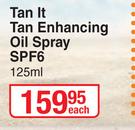 Tropitone Tan It Tan Enhancing Oil Spray SPF6-125ml Each