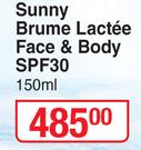 Payot Sunny Brume Lactee Face & Body SPF30-150ml