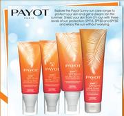 Payot Sunny Huile De Reve Dry Oil Body & Hair SPF15 Or Sunny Brume Lactee Face & Body SPF30-100ml