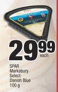 Spar Marksbury Select Danish Blue-100g Each