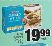 Spar Smoked Oysters-85g Each