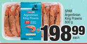 Spar Argentinian King Prawns-800g Each