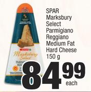 Spar Marksbury Select Parmigiano Reggiano Medium Fat Hard Cheese-150g Each