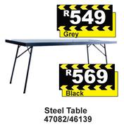 Steel Table Grey 47082/46139