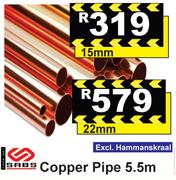 Copper Pipe 5.5m 15mm