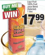 Liqui-Fruit 100% Fruit Juice Blend(Selected)-1Ltr Each