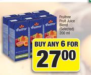 Fruitree Fruit Juice Blend (Selected)-For Any 6 x 200ml