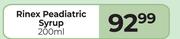 Rinex Peadiatric Syrup-200ml