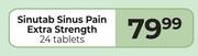 Sinutab Sinus Pain Extra Strength 24 Tablets