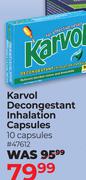 Karvol Decongestant Inhalation Capsules 10 Capsules